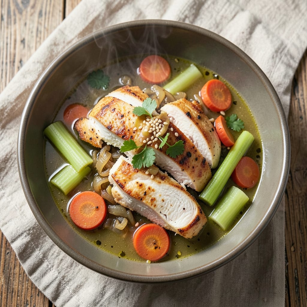Air Fryer Chicken Soup Recipe: Lightweight Comfort With Crispy Noodle Tops