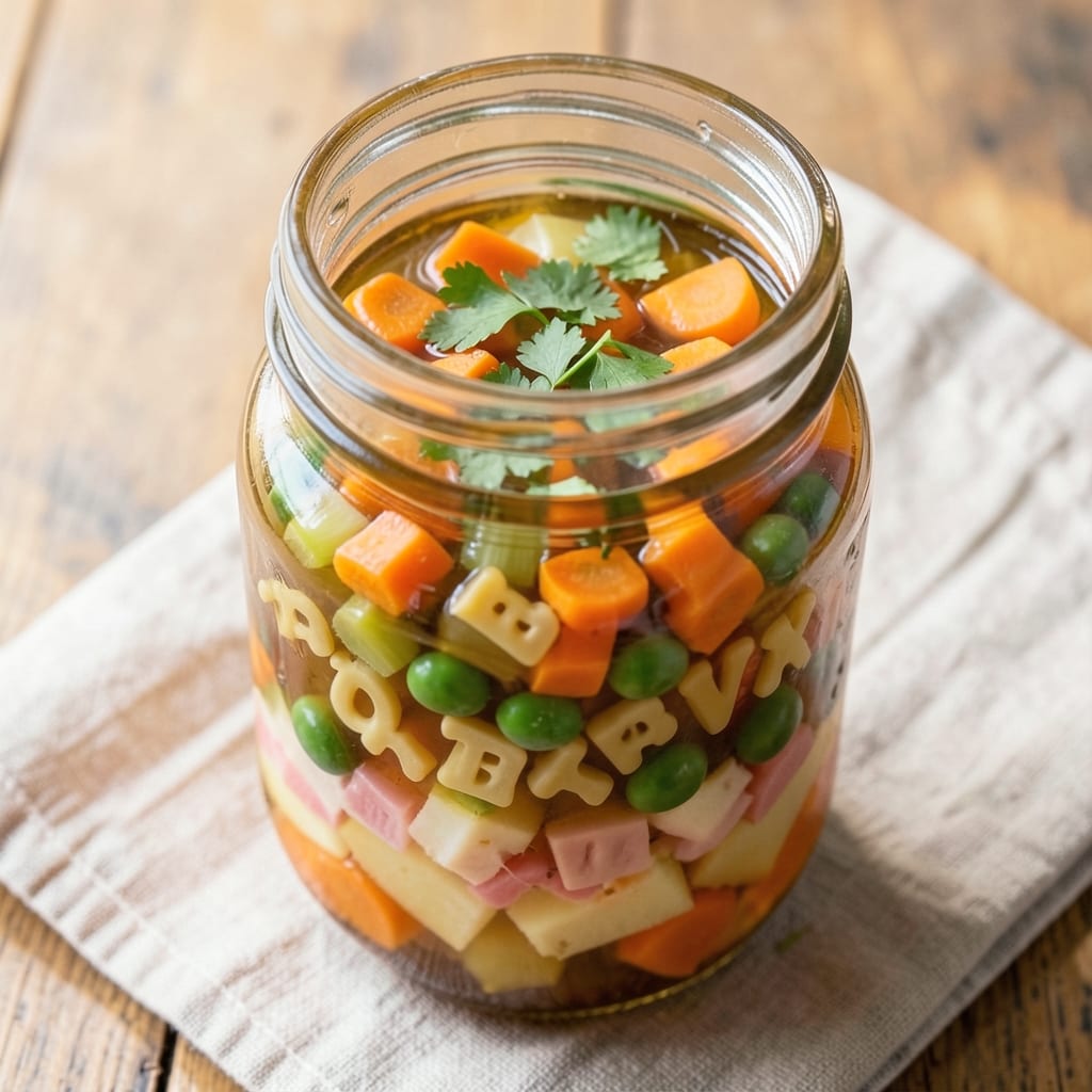 Alphabet Soup in a Jar Recipe: Pantry Staples Transformed Into Kid-Friendly Fun