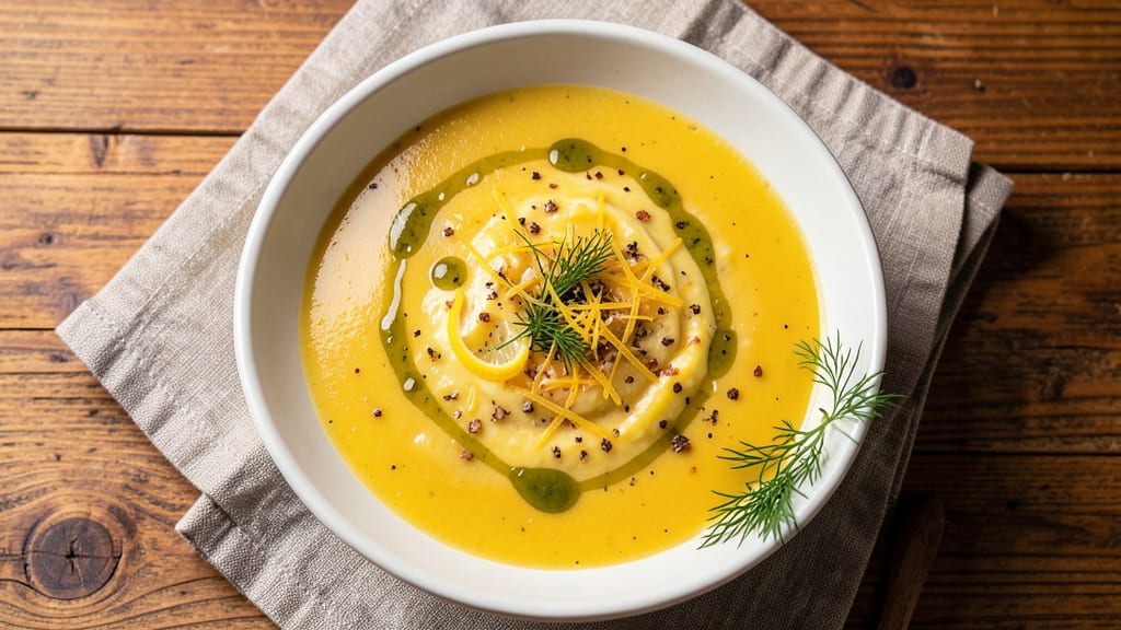 Avgolemono Soup Recipe: Slow-Cooker Egg Ribbons in Lemon-Garlic Broth