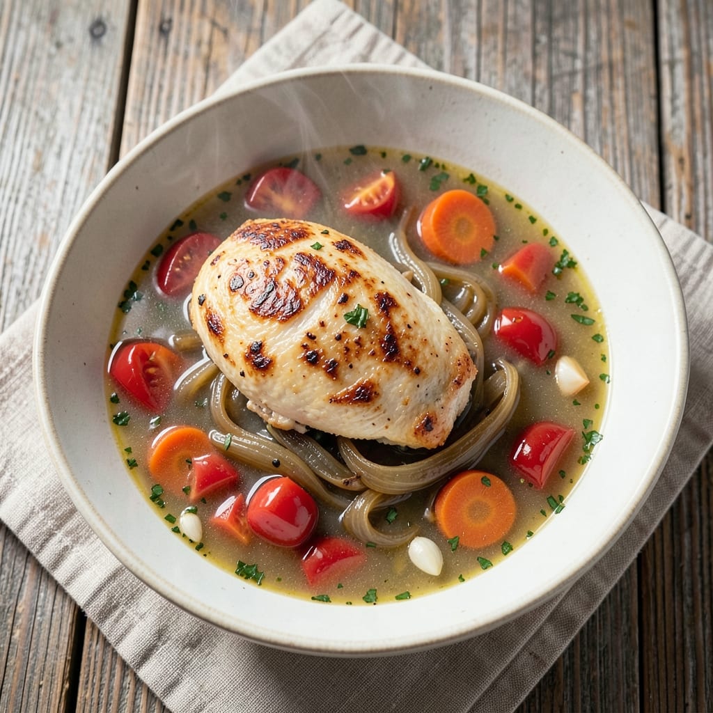 3-2-1 Soup Recipe: Layered Comfort With Crispy Bread Top