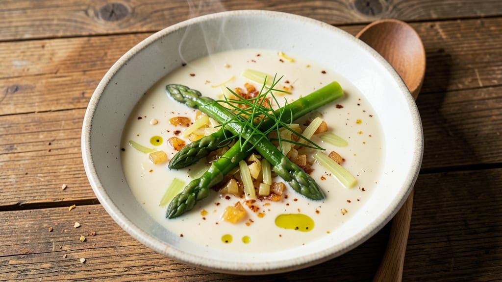 Asparagus and Celery Soup Recipe: Herb-Infused Crunch With Silky Broth