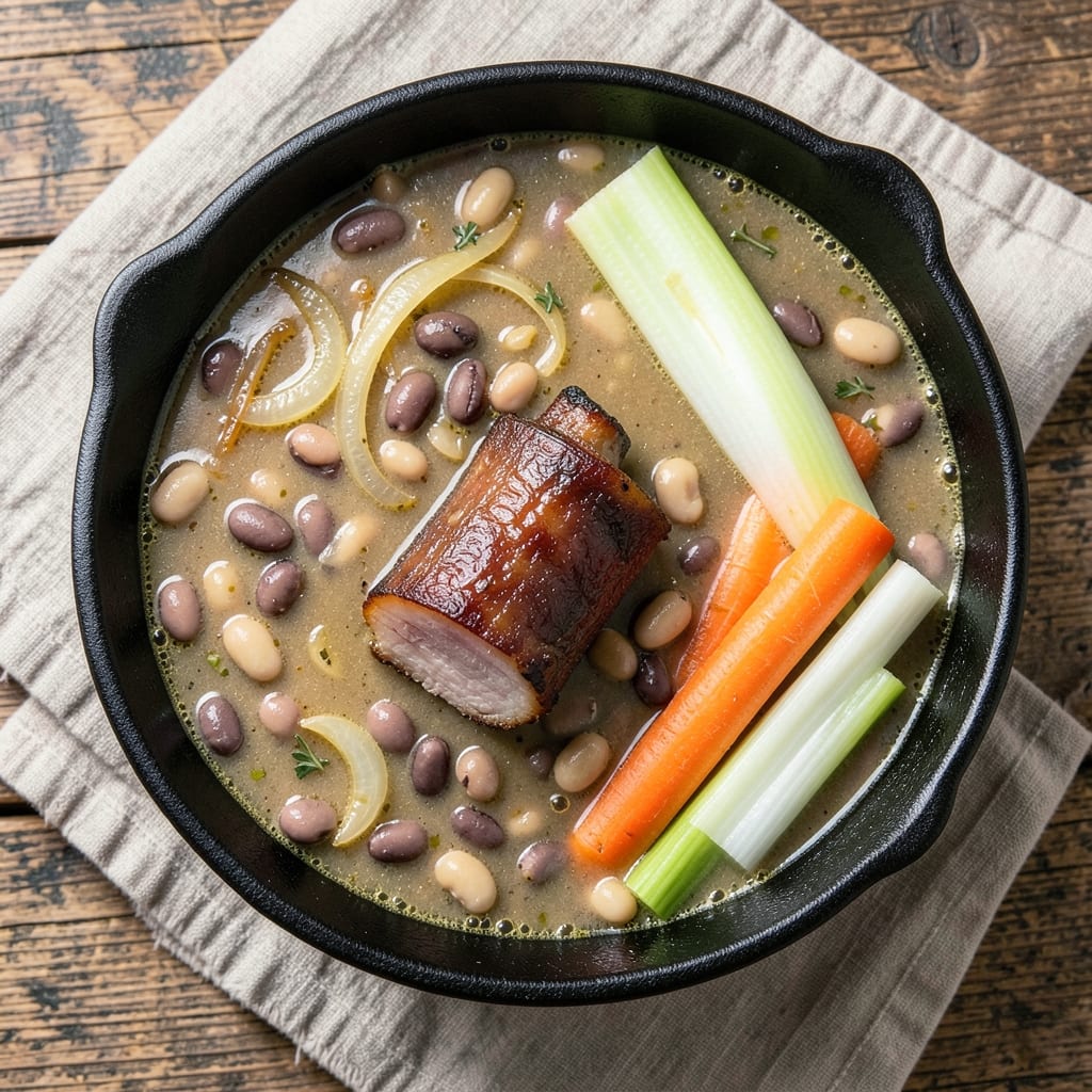 Alton Brown's Ham and Bean Soup Recipe: Slow-Simmered Depth With Smoky Sweetness
