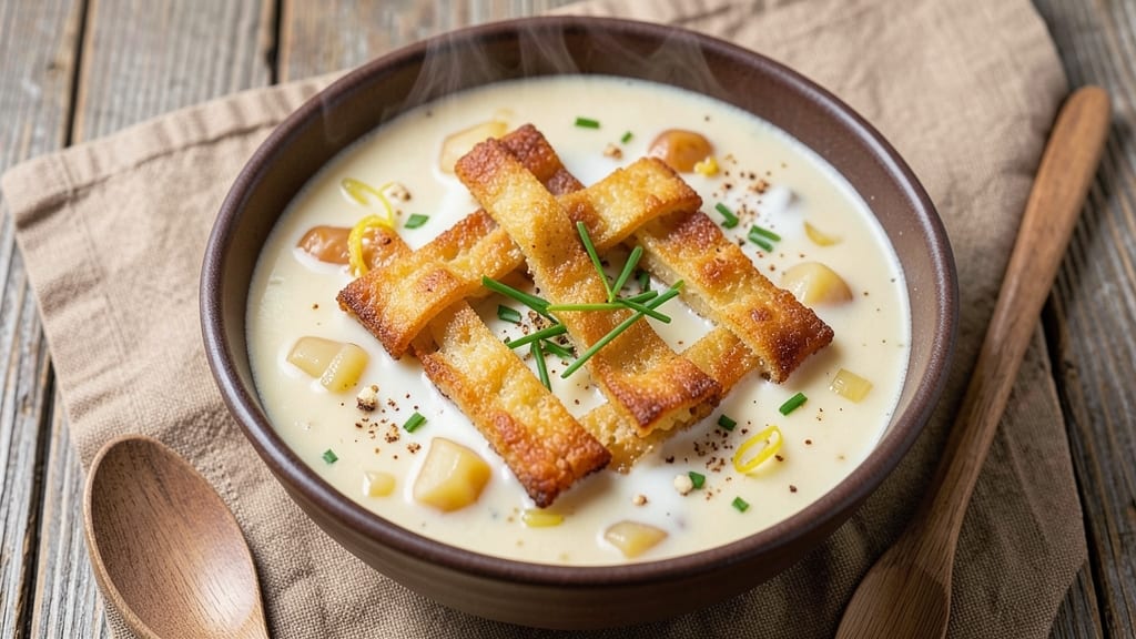 Baked Potato Soup Recipe with Frozen Hash Browns: Crispy Topping Magic in One Pot