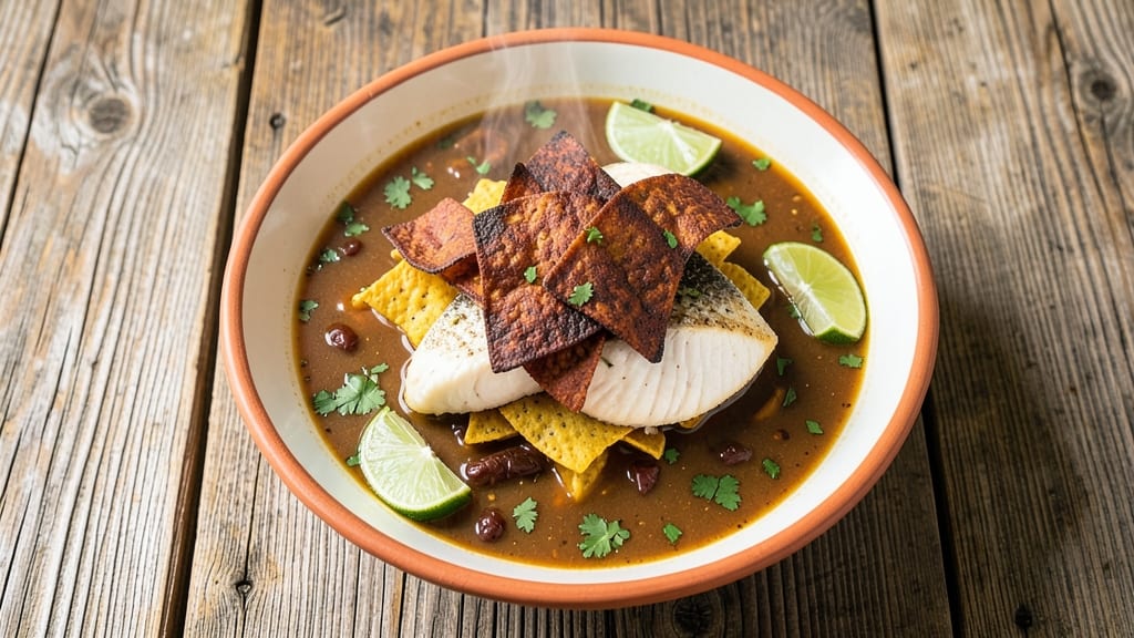 Baja Soup Recipe: Crispy Tortilla Strips and Zesty Lime Swirl