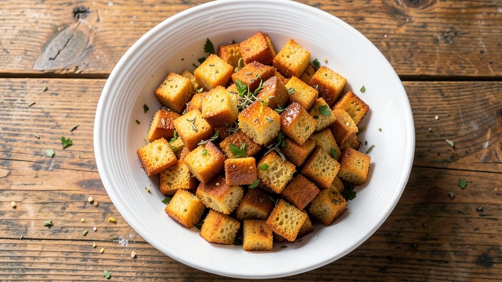 Bread Croutons for Soup Recipe: Crunchy Garlic-Herb Bites in 15 Minutes