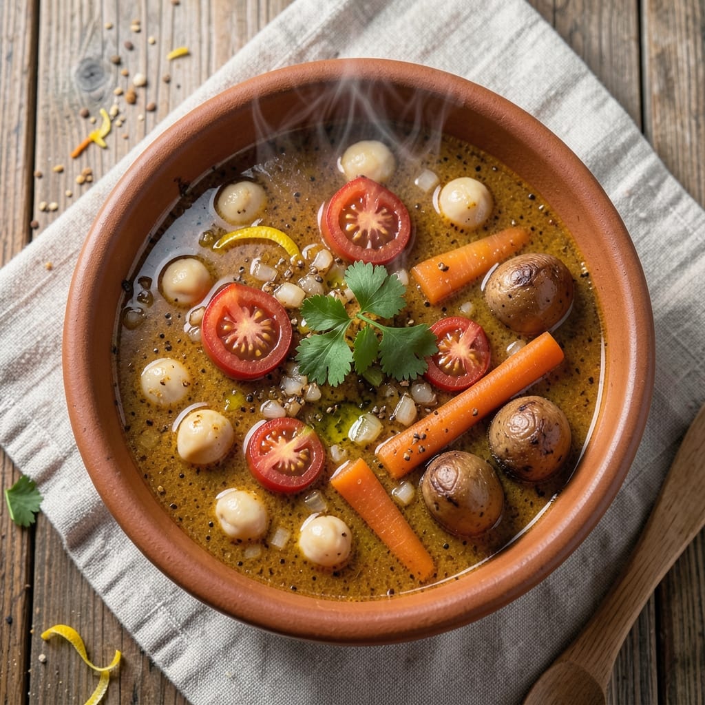 Algerian Chorba Soup Recipe: Spiced Harissa and Chickpea Comfort