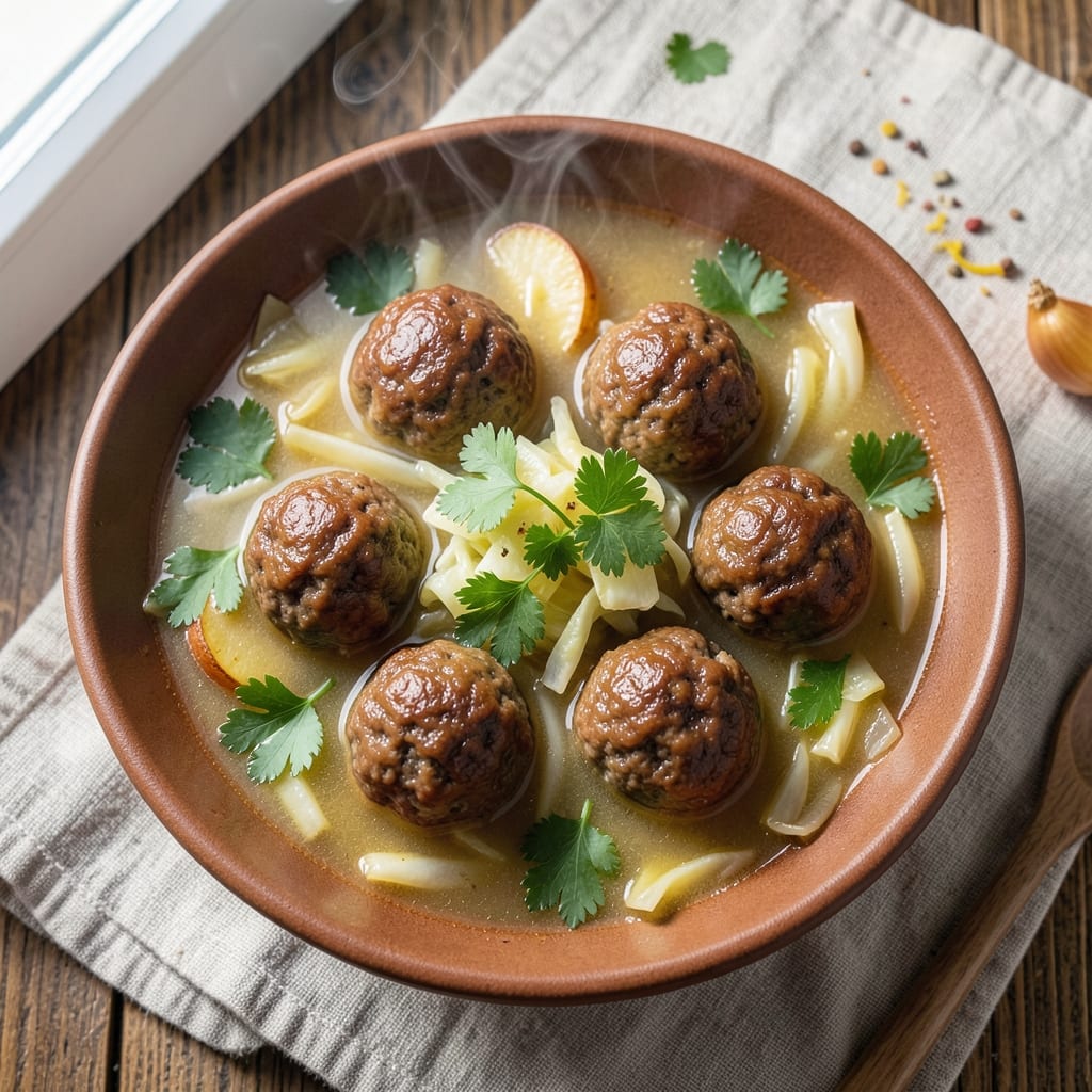 Albondigas Soup Recipe with Cabbage: Meatball-Packed Heartiness in One Pot