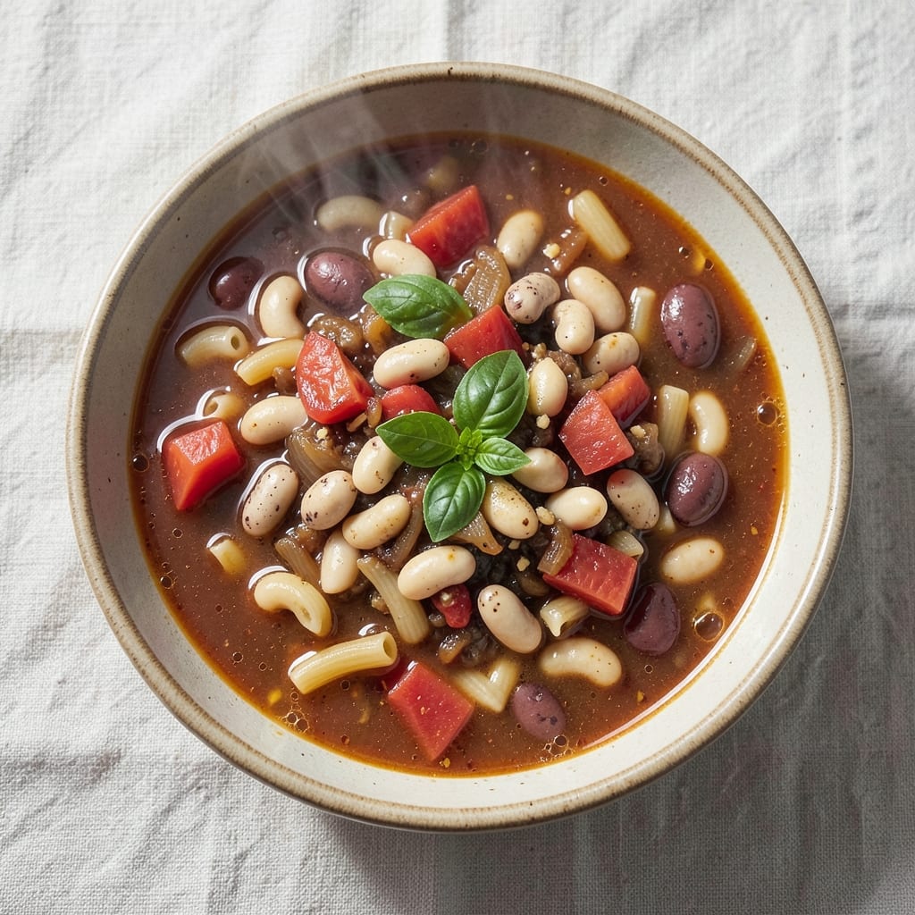 7-Can Minestrone Soup Recipe: Hearty Pantry-to-Pot Vegetarian Feast