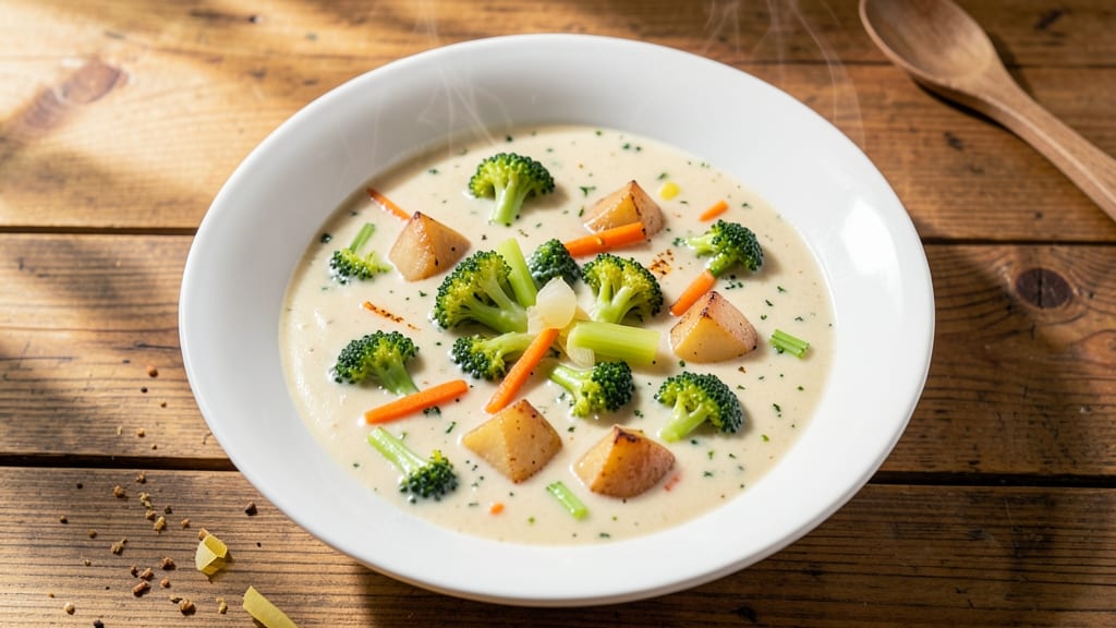 Betty Crocker Broccoli Soup Recipe: Velvety Potato-Broth Base With Crispy Bacon Topping