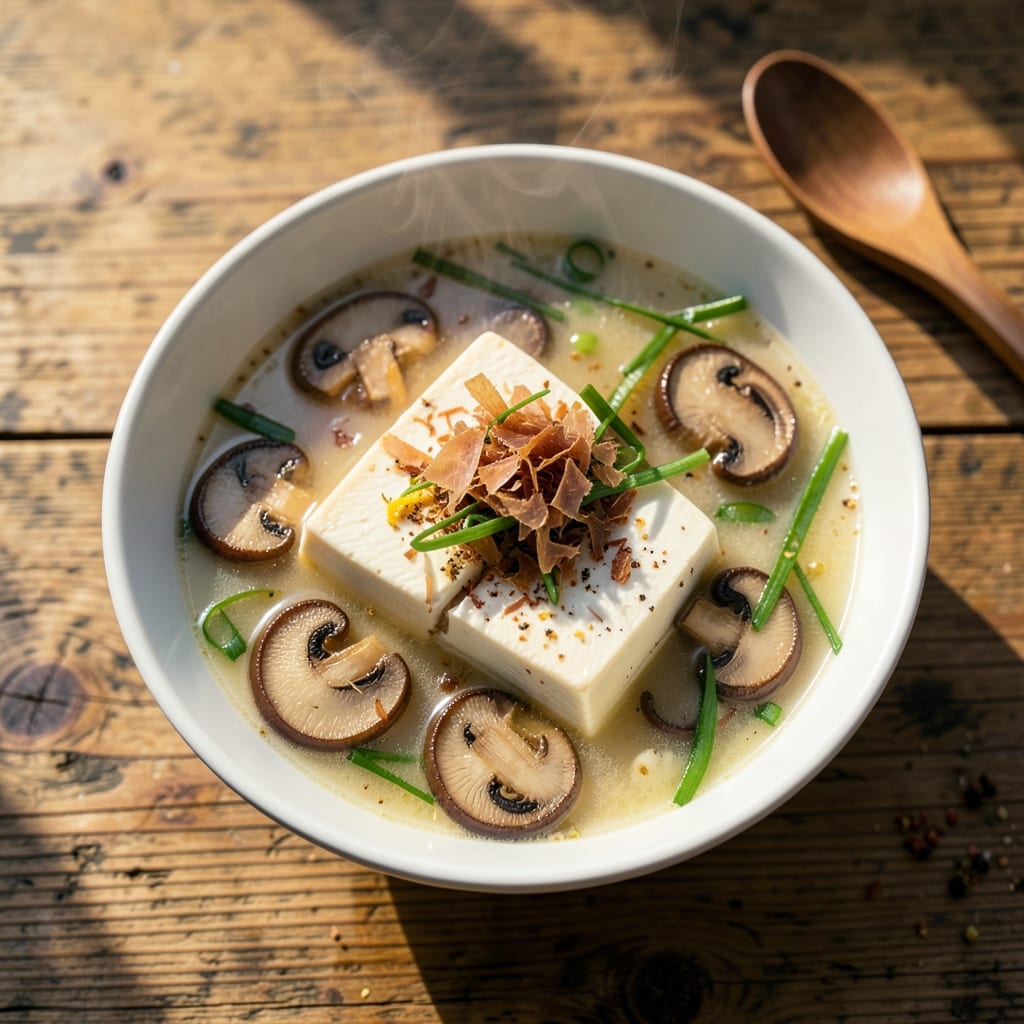 Akadashi Miso Soup Recipe: Crispy Tofu and Silky Broth Harmony