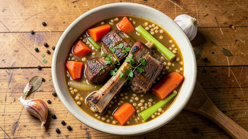 Beef Barley Soup Recipe With Soup Bones: Bone-Braised Depth in One Pot