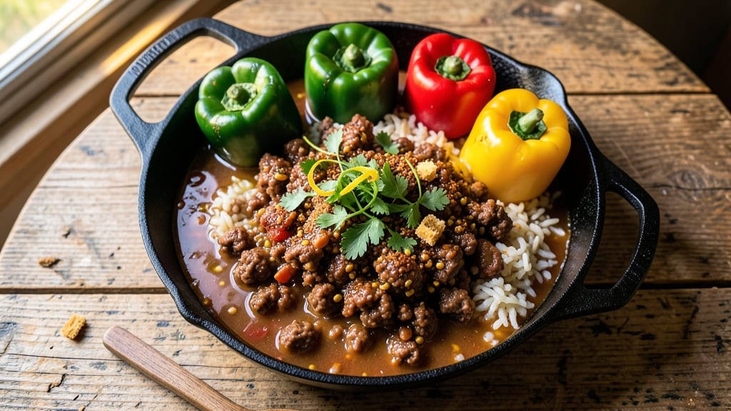 Biker Chick Stuffed Pepper Soup Recipe: Spicy Kick and Creamy Cheese Swirls