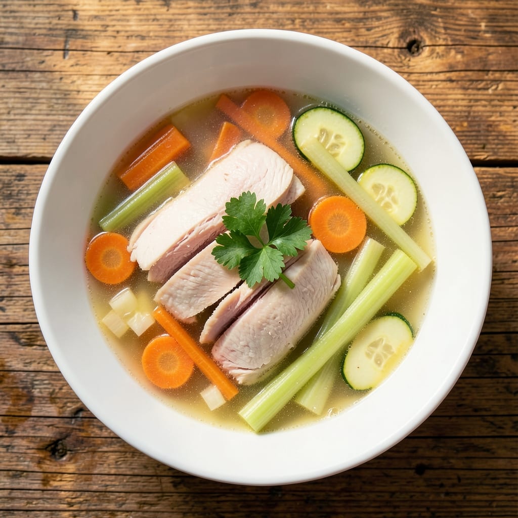 17-Day Diet Chicken Vegetable Soup Recipe: Lightened Protein-Packed Meal Prep