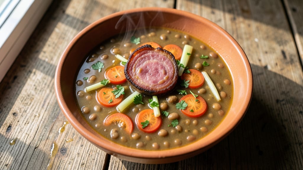 Authentic German Lentil Soup Recipe: Smoky Beer-Braised Comfort in One Pot