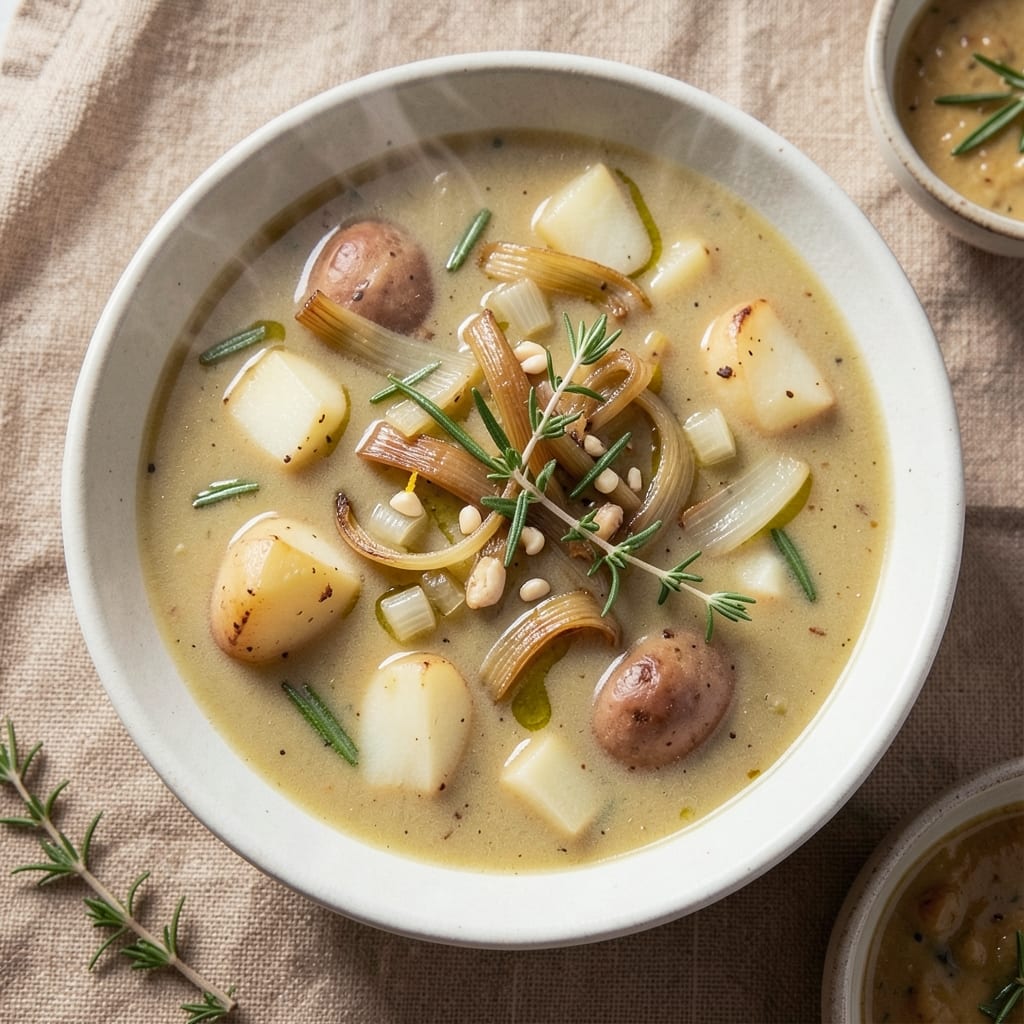 Alison Roman's Potato Leek Soup Recipe: Silky Smooth With Herbed Crisp