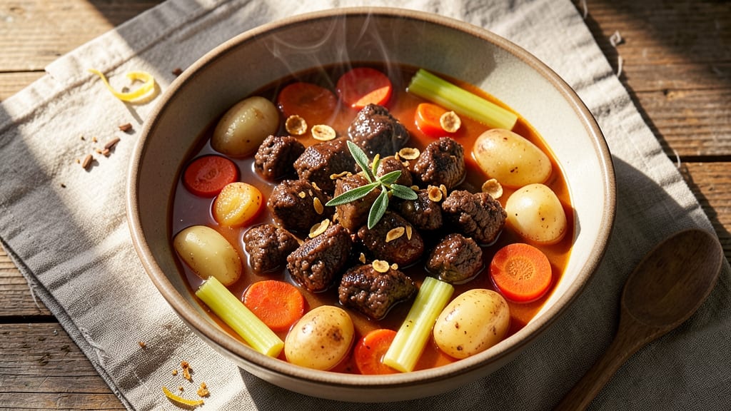 Autumn Ground Beef Soup Recipe: Cozy Spiced Meat and Veggie Simmer