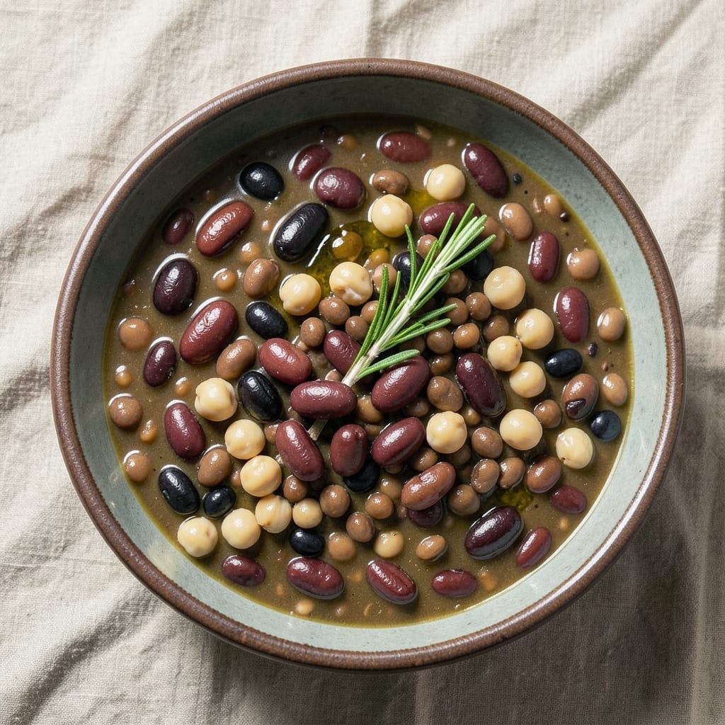13 Bean Soup Recipe Vegetarian Slow Cooker: Hearty Lentil and Herb-Packed Warmth