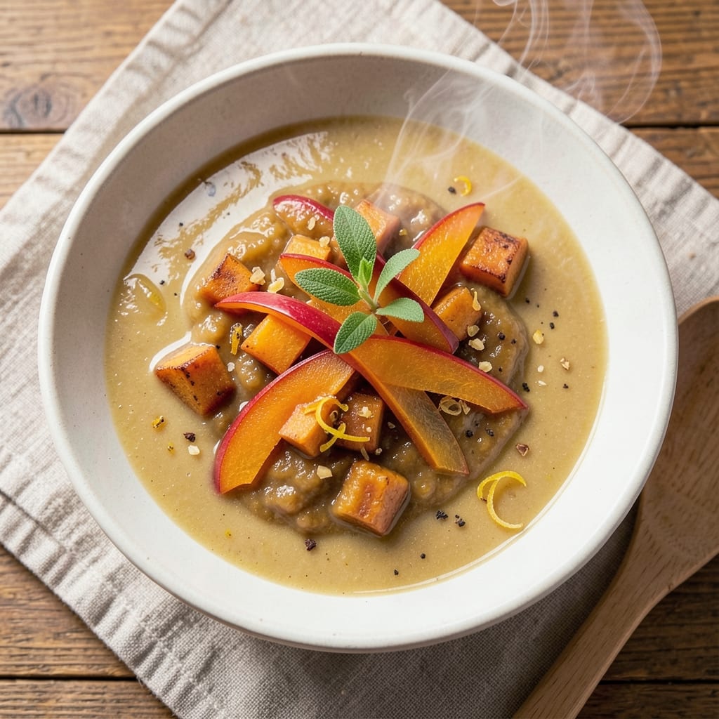 Acorn Squash and Apple Soup Recipe: Spiced Roasted Depth Meets Silky Sweetness