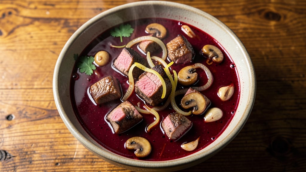 Beef Burgundy Soup Recipe: Deep Wine-Braised Richness With Tender Beef