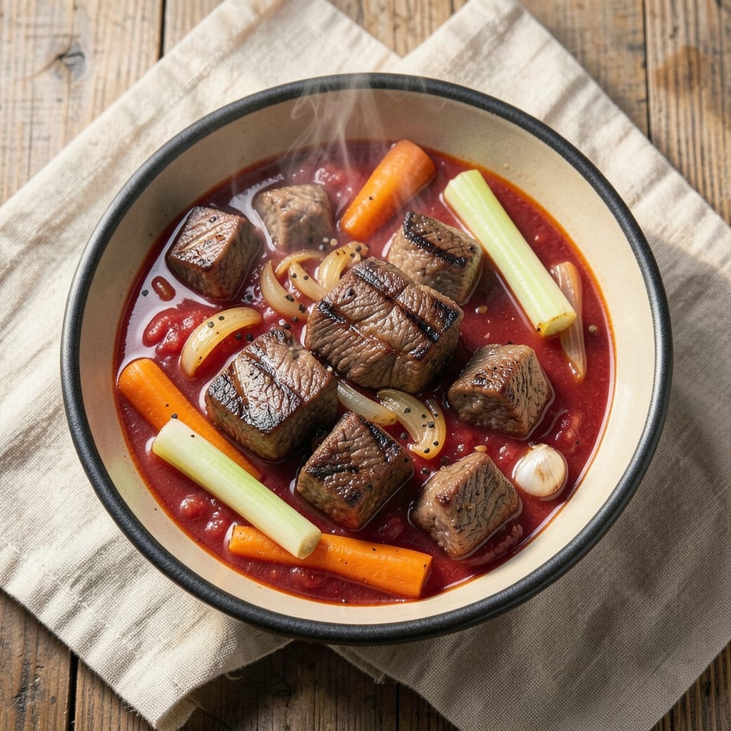 54th Street Steak Soup Recipe: Beefy Depth and Crispy Top Magic