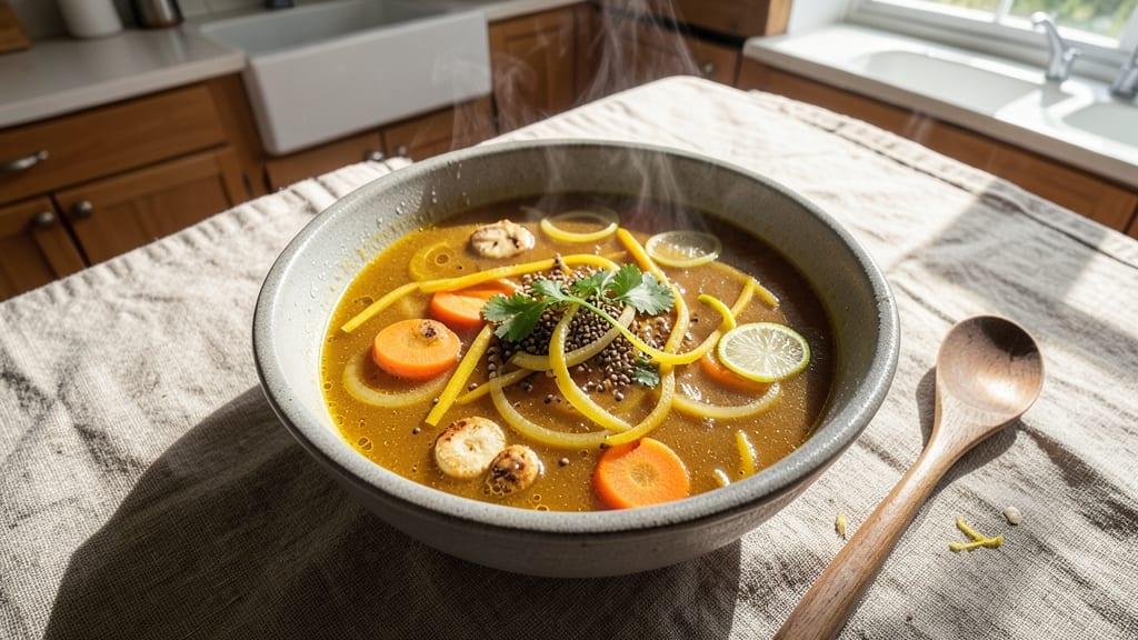 Antiviral Soup Recipe: Immune-Boosting Ginger-Turmeric Elixir