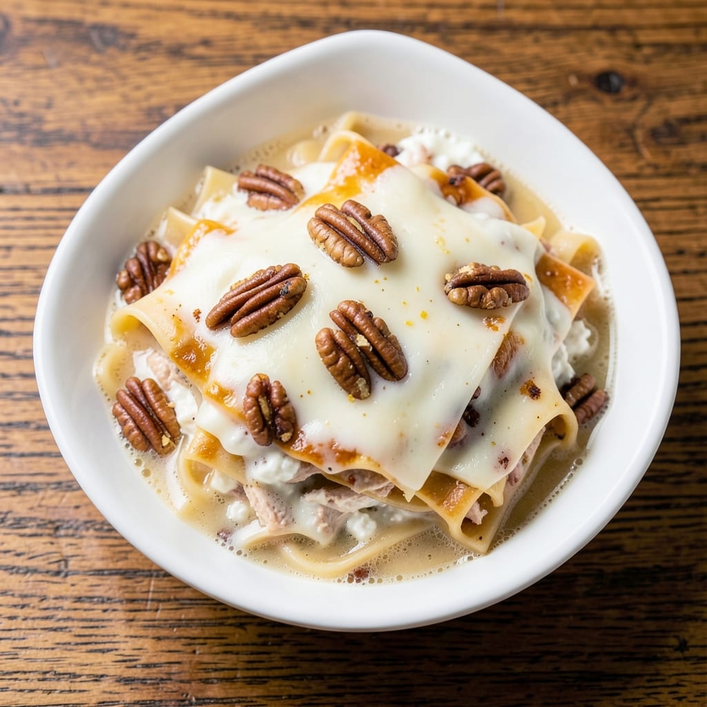 3 Pieces of Pecan Lasagna Soup Recipe: Nutty, Cheesy Swirls in One Pot
