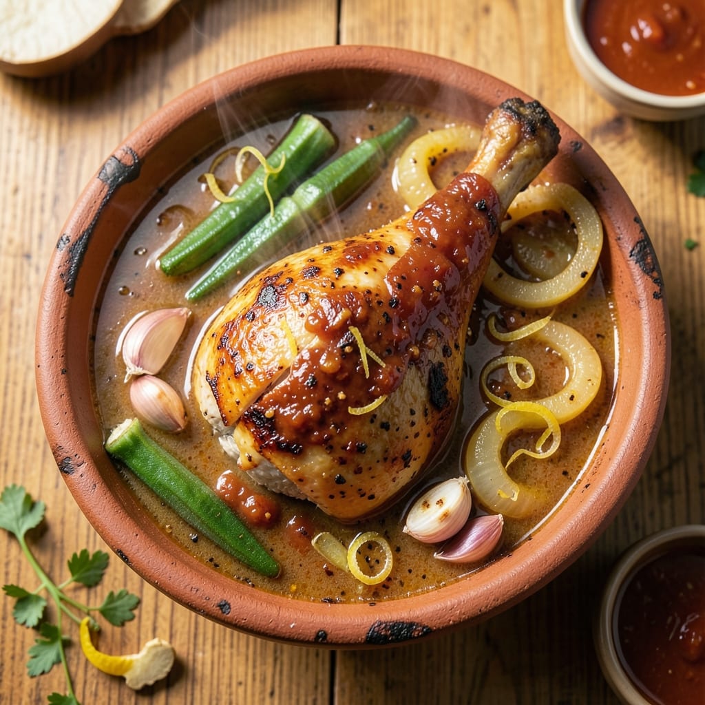 African Chicken Soup Recipe: Spiced Tomato and Okra Comfort in One Pot
