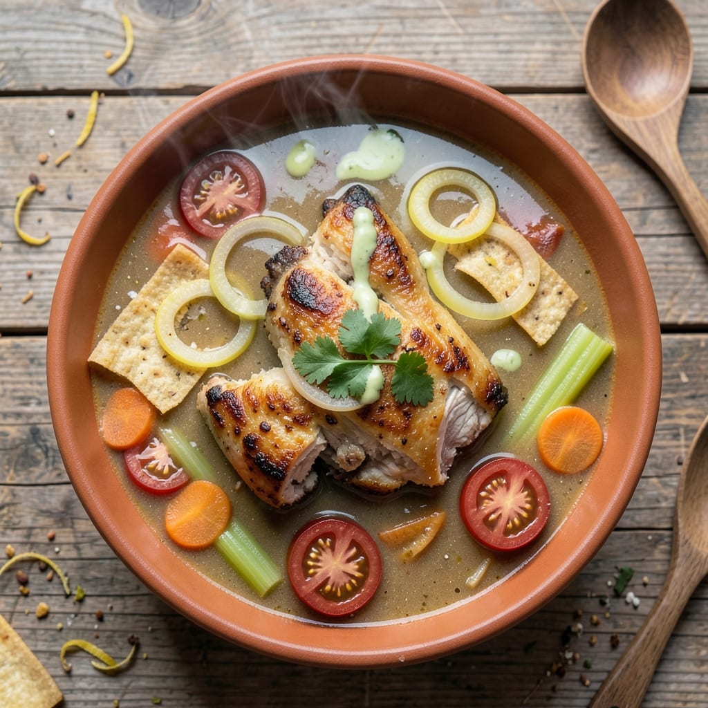 Abuelos Chicken Tortilla Soup Recipe: Homestyle Crispy Tortilla Topped Magic