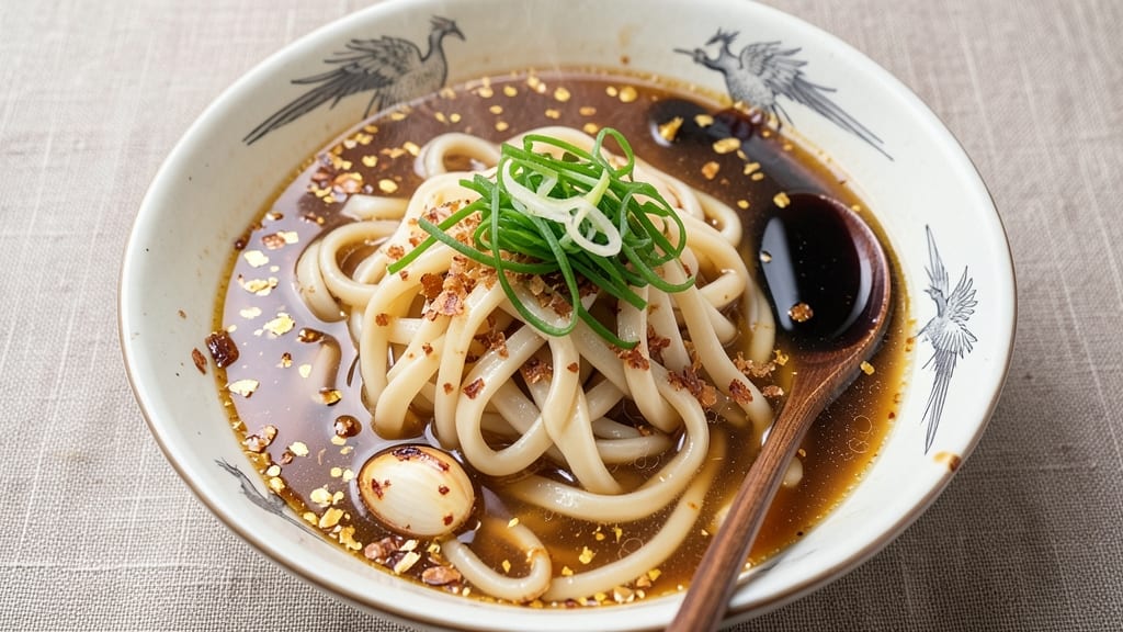 Asian Udon Noodle Soup Recipe: Slippery Rice Noodles in Spiced Broth