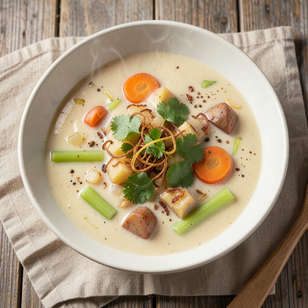 Almond Milk Soup Recipe: Silky Smoothness With Earthy Nutty Depth