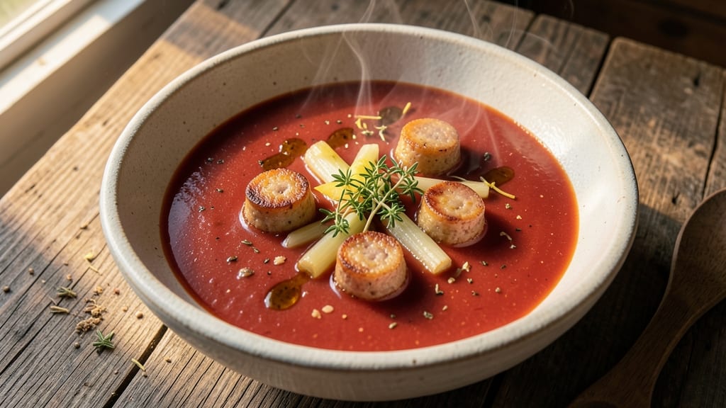 Boudin Rustic Tomato Soup Recipe: Smoky Sausage Meets Sun-Ripened Depth