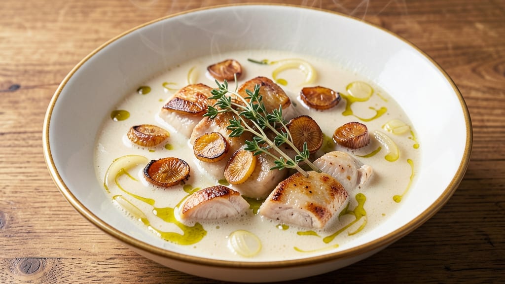 Bayona Garlic Soup Recipe: Slow-Simmered Depth With Toasted Garlic Crunch