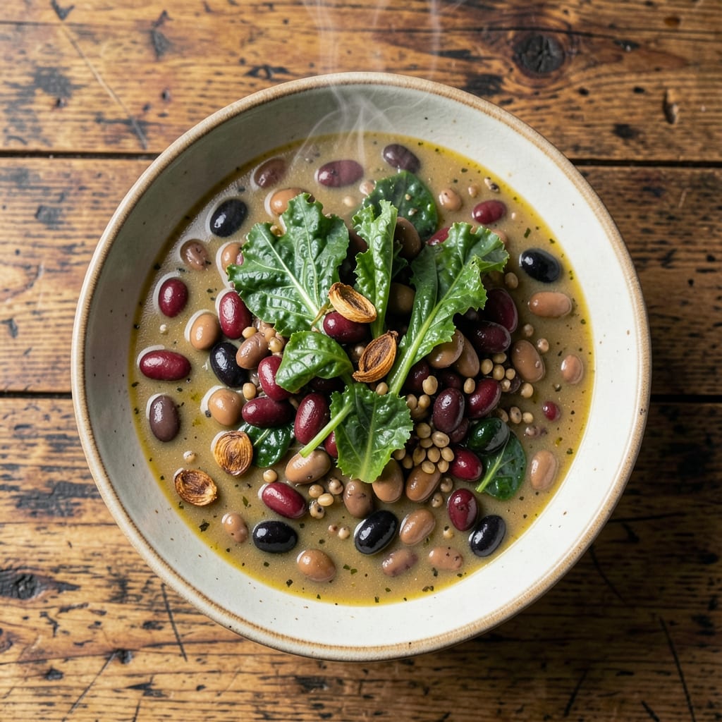 15 Bean Soup With Greens Recipe: Hearty Pantry-to-Pot Winter Nourishment