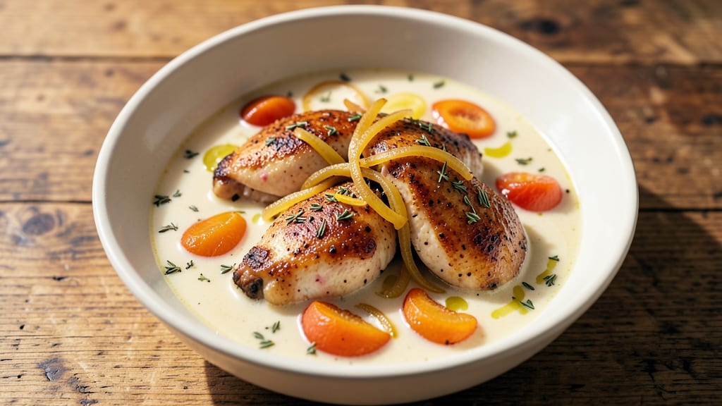 Apricot Onion Chicken Soup Recipe: Sweet-Tart Broth With Caramelized Layers