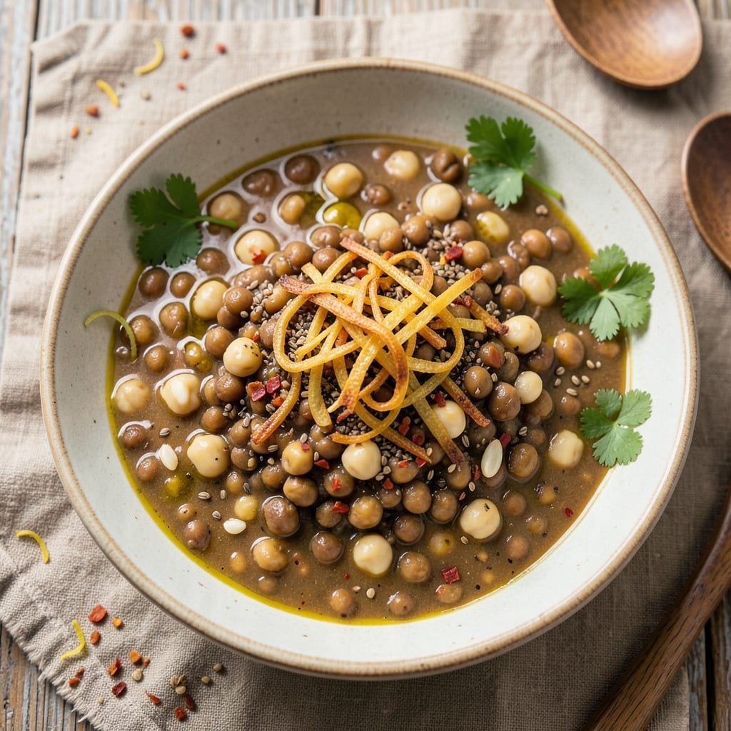 Adas Soup Arabic Recipe: Spiced Chickpea Stew With Warm Lentil Depth