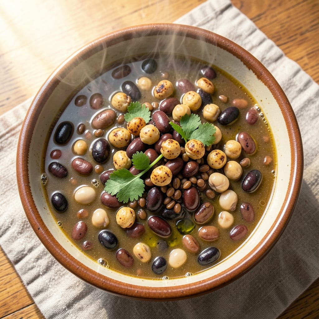 15 Bean Soup Slow Cooker Recipe: Hearty Vegetarian Meal in One Pot
