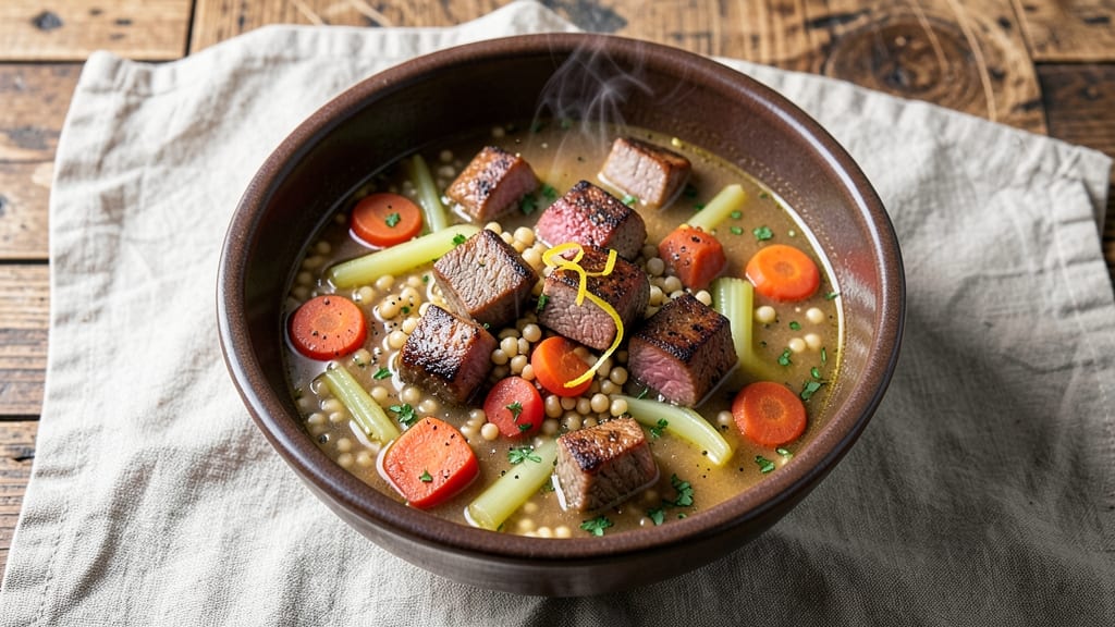 Beef Barley Bean Soup Recipe: Savory Simmer With Hearty Texture