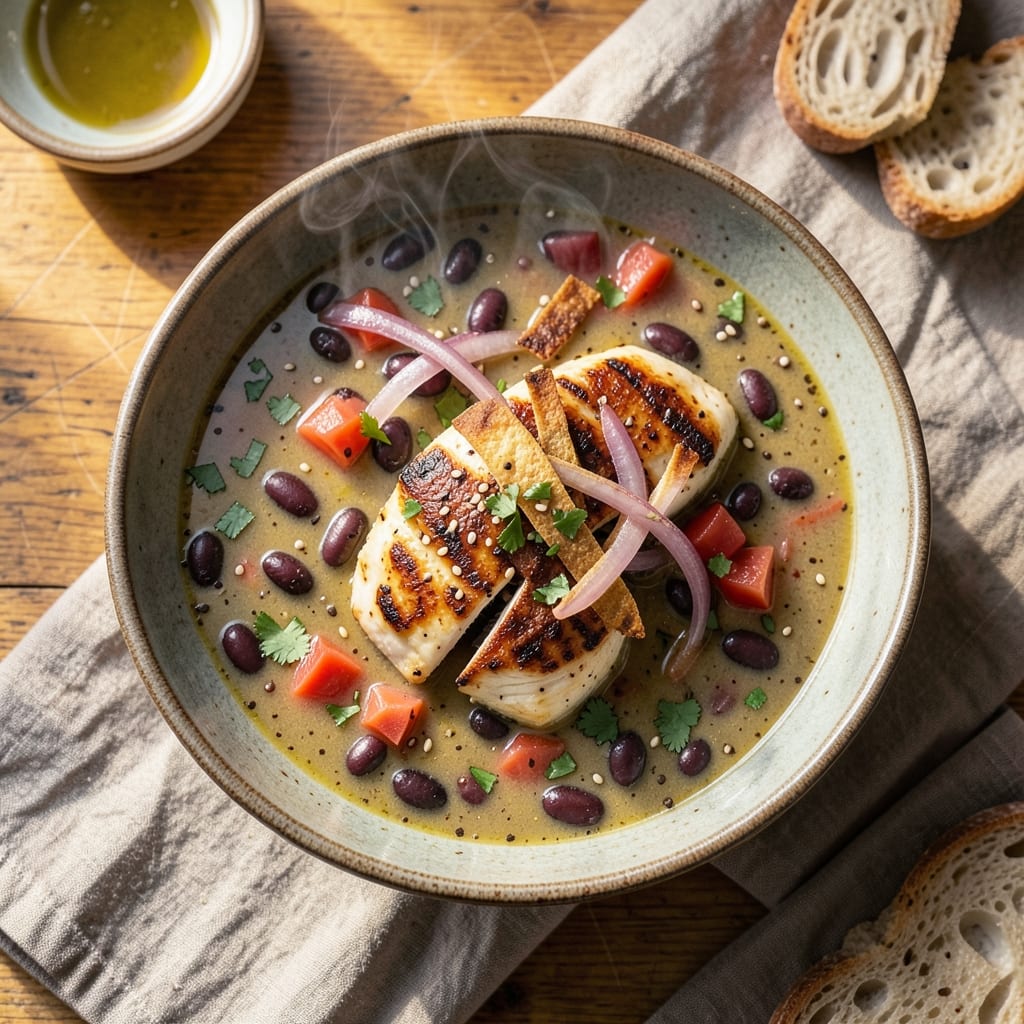 Alamo Cafe Chicken Tortilla Soup Recipe: Crispy Tortilla Top and Smoky Cumin Depth