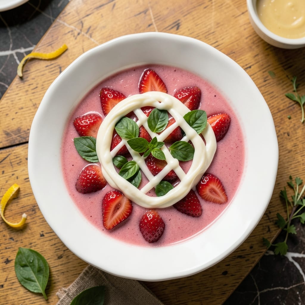 1900 Park Fare Strawberry Soup Recipe: Chilled Elegance With Fresh Basil Finish