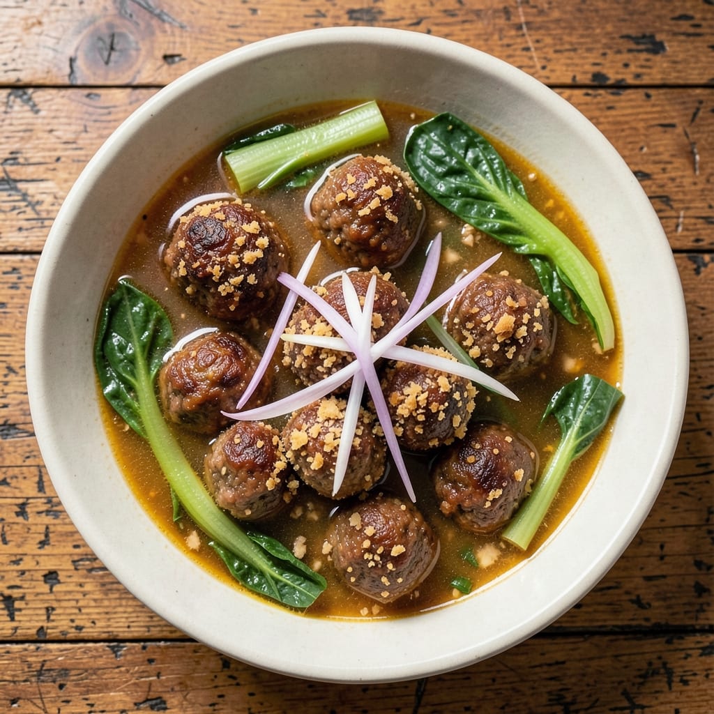 Albondigas Soup Recipe Filipino: Savory Meatballs in Coconut-Ginger Broth