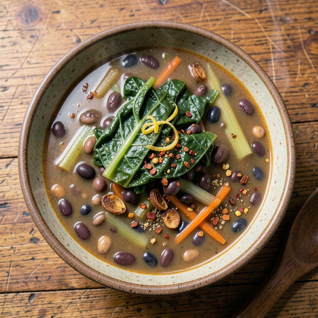 15 Bean Soup Recipe with Collards: Slow-Simmered Heartiness in One Pot