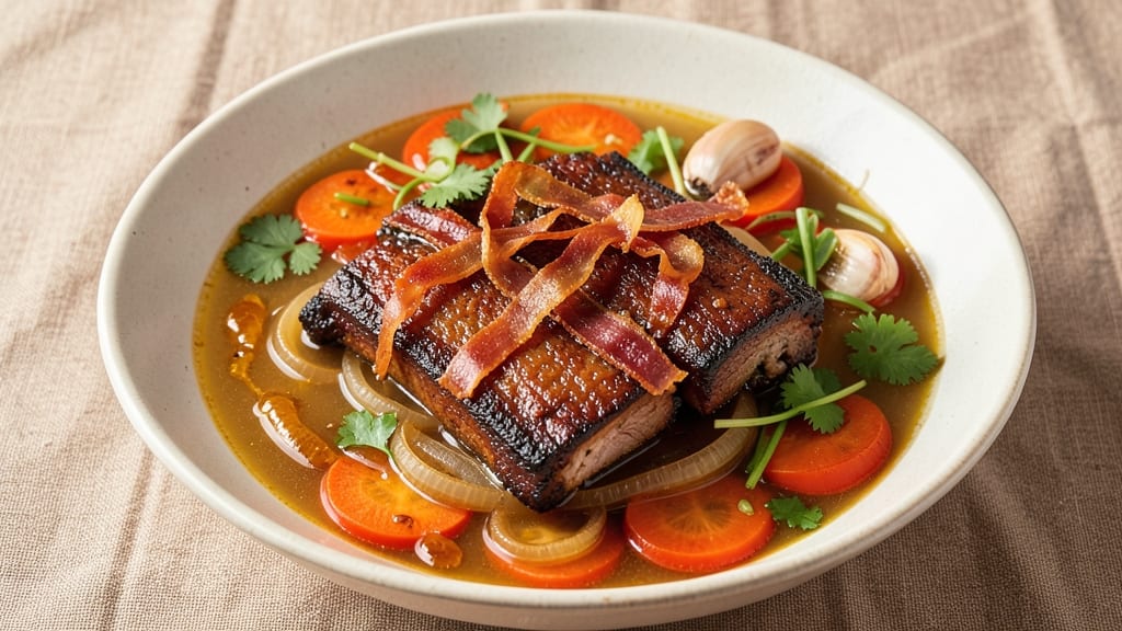 Filipino-Style Pork Ribs Soup Recipe: Slow-Simmered Spice and Silky Egg Ribbons