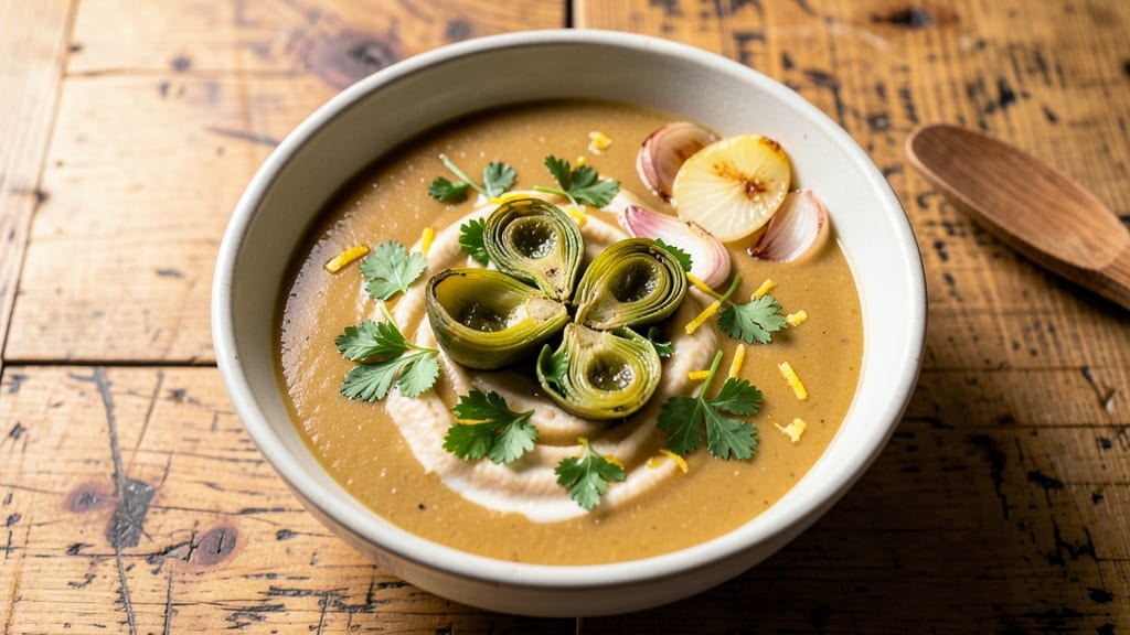 Artichoke Soup Recipe Vegan: Silky Blend of Lemon and Garlic Brightness