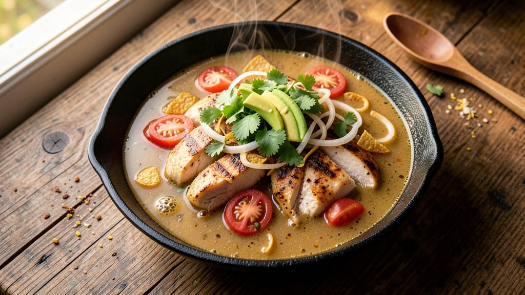 Authentic Tortilla Soup Recipe From Scratch: Crispy Corn Tortilla Crowns and Zesty Lime Broth