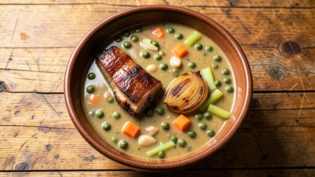 Andersen's Split Pea Soup Copycat Recipe: Velvety Green Magic with Crispy Celery Crowns