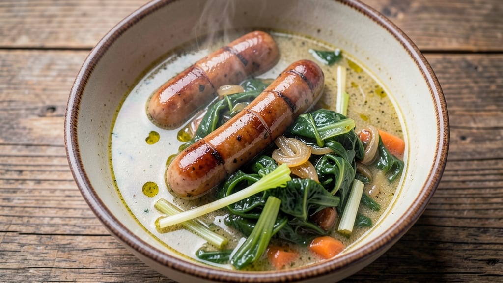 Bratwurst and Sauerkraut Soup Recipe: Smoky Sausage and Tangy Fermented Flavor Fusion