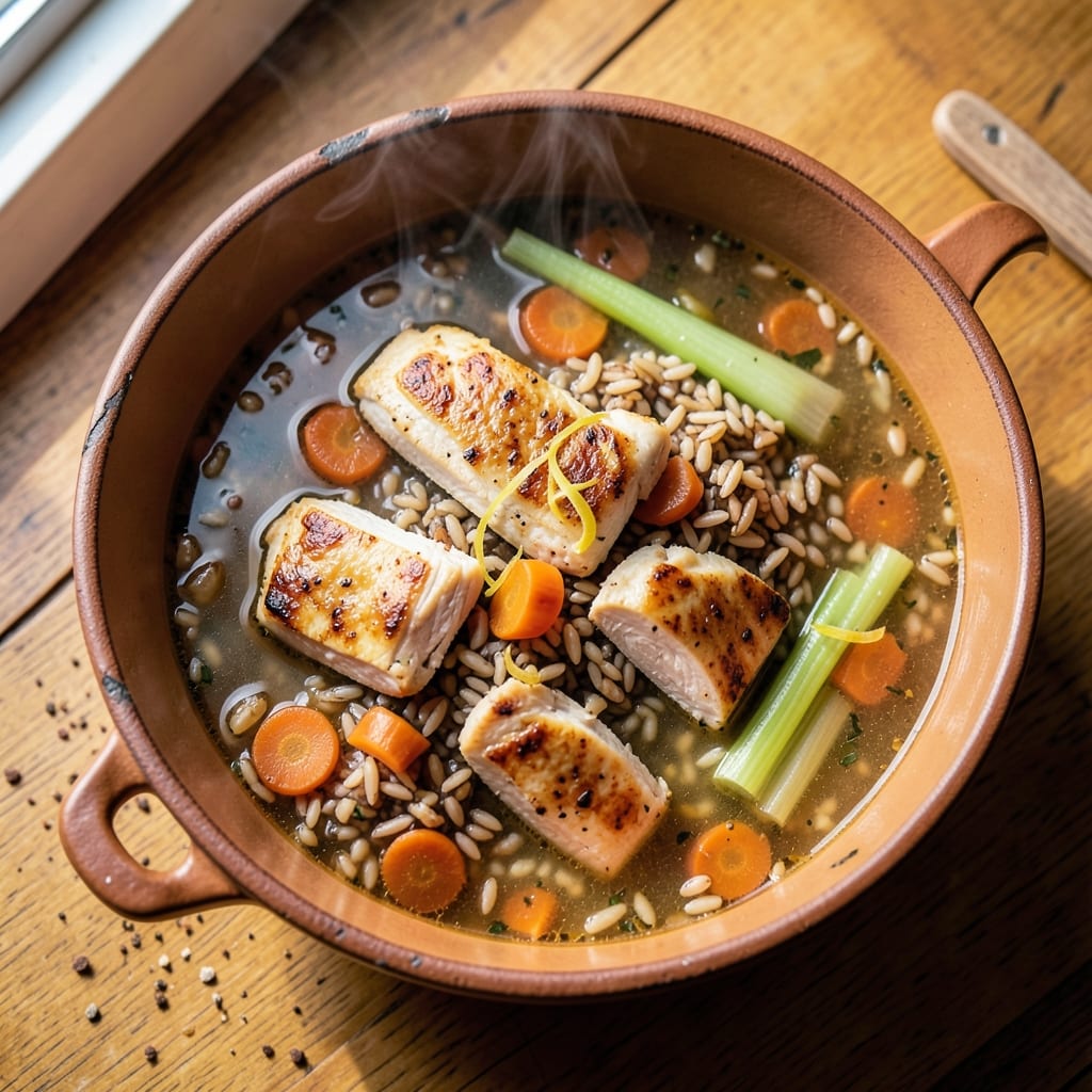 Alpine Village Inn Chicken Soup Recipe: Herbed Chicken and Wild Rice Comfort