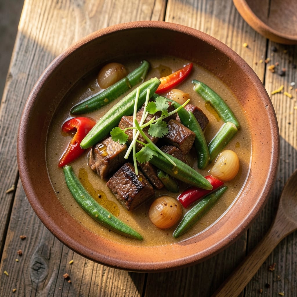 African Okra Soup Recipe Nigerian: Bold Peppery Flavor With Okra's Signature Thickness