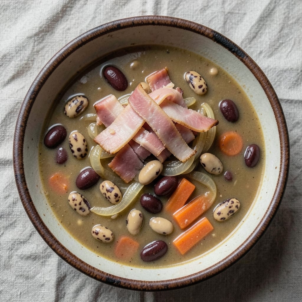 3 Bean and Ham Soup Recipe: Smoky Ham and Hearty Bean Harmony