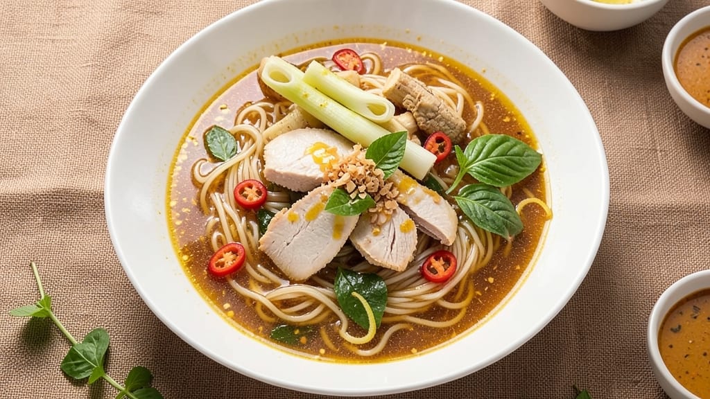 Authentic Thai Noodle Soup Recipe: Fragrant Lemongrass and Galangal Broth Magic